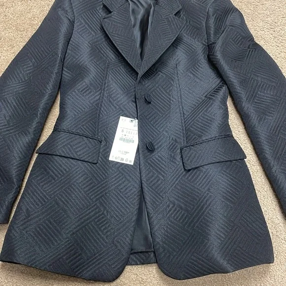 Zara women textured suit jacket. Small. NWT! - Picture 5 of 13
